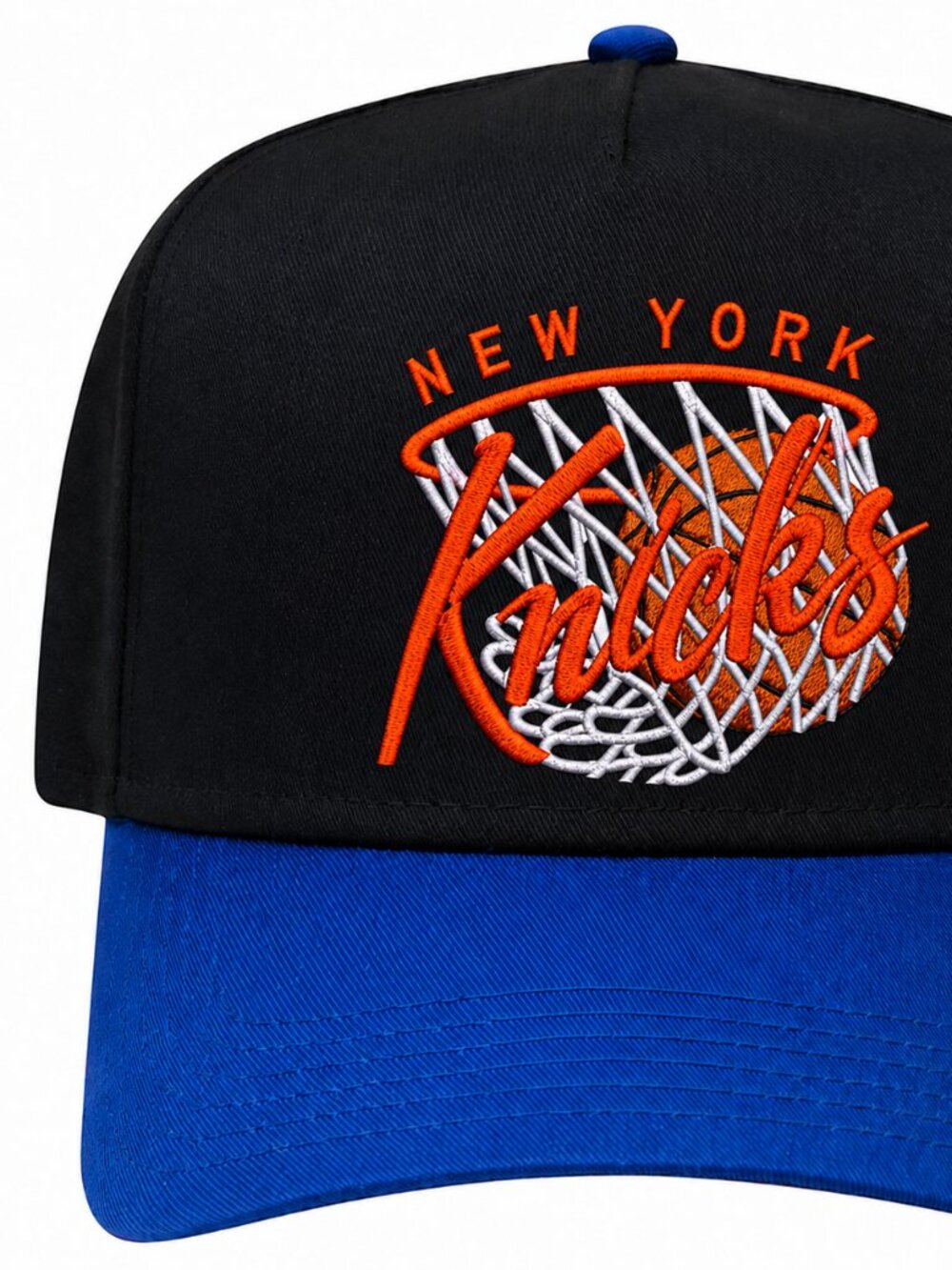 New York Knicks Black & Blue Snapback Hat